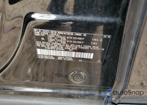 2018 Toyota Rav4 Adventure из США, поврежденный, VIN 2T3RFREVXJW782884